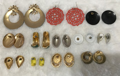Vintage To Now Pierced Earrings Lot of 12 Colorful Fun Boho Mixed Variety