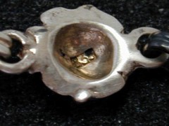 Vtg 835 Silver 3D Rose Bracelet Brooch Screw Back Earrings 3 pc Set Pin European