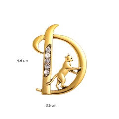 Retro Cat Brooch Moon Rhinestone Alloy Suit Accessories Brooches Jewelry Gift