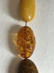 Vintage Baltic Amber Necklace 26” 127g Huge 45mm Beads Butterscotch Cognac