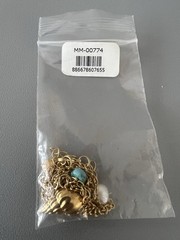 NWT Maramar Fashion Necklace 20in Adjustable 24K Gold Plated Chain & 3 Charm