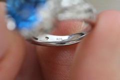 LONDON BLUE TOPAZ DESIGNER GEMSTONE STERLING SILVER 925 RING SZ 6 LUXURY