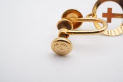 Vintage Gold Filled Cross Earrings