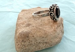 Vintage Sterling Silver 925 Silpada Smoky Quartz Gemstone Solitaire Ring SZ 6.75