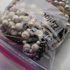 Bag Old Unsearched Jewelry Lot Vintage Estate Find Junk Drawer Aprox 4lbs