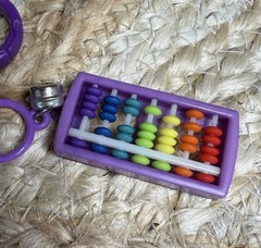 Vtg 80s Nostalgia Plastic Bell Charm Necklace Lot Cassette, Bubbles, Abacus EUC