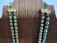 Vtg Necklace Faux Pearl Rhinestone – choker style -appro. 16 inches