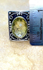 Vintage Nicky Butler Lemon Quartz RAJ Limited Addition Retired Ring Size 8