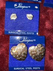 Passport Brand Gold-Tone Jewelry Mixed Lot Of 17 New Old Stock