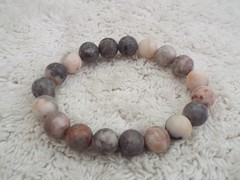 Picasso Jasper Stone Bead Stretch Bracelet (A23)