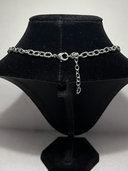 Vintage Style Silver Tone Beaded Ghuengroo Chocker Necklace And Dangle Earrings