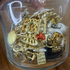 Lot of 28 NOS Mystery Brooches Danecraft AJC Unbranded Gold & Silver Tone