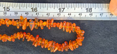 Natural Amber Beads Polished Nuggets Double Strand Necklace 23.3 Grams 36″ Long