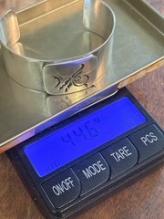 VTG 70s Sterling Silver Cuff Bracelet Bill Roach ROACH2 Abstract Modernist Art
