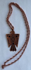VINTAGE BELL TRADING POST SOLID COPPER THUNDERBIRD PENDANT & 29″ CHAIN SIGNED