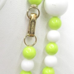 White and Green Vintage Beaded Necklace Hong Kong