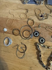 Mixed Metal Jewelry Costume Jewelry Rings Earrings Watches Bangles Gold Silver