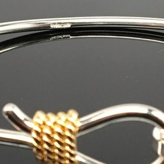 Sterling Silver Lariat Rope Bangle Charm Bracelet Western Rodeo Cowgirl Jewelry