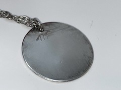 Asian Vintage Sterling Silver Ying Yang Pendant Necklace Needs Clasp TLC