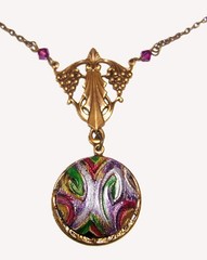 Art Nouveau Unique Lovely Lavalier Necklace
