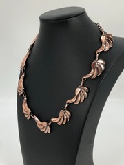 Vintage Renoir Copper Necklace Adjustable Length Mid-Century Mod 1950s Modernist