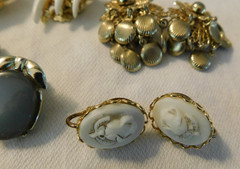 Vintage Earrings Large Lot WEISS CORO COVENTRY MONET Rhinestones 16 Pairs