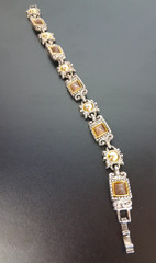 Vintage Premier Designs Bronze Boho Jewelry Bracelet 8″ Long Marked Crown