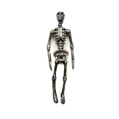 LUX Sterling Skeleton Pendant, Articulated, 17 grams, Solid Silver, Artisan