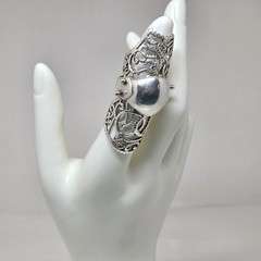 Armor Ring Artisinal Renaissance Medieval Viking Goth Gothic Punk Size 8