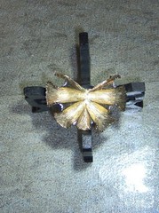Vintage S.G. D’OR Dress or Shoe Clip On gold tone Flower or Leaf