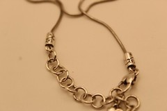 Gorgeous Silvertone BRIGHTON Pendant 16-18″ Necklace with Scroll Designs