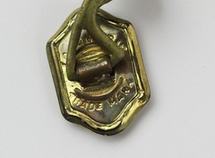 VINTAGE BELAIS TWO TONE 14K GOLD TALON GRIP CUFF LINKS