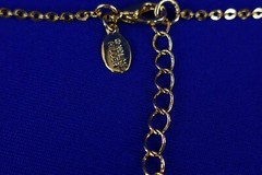 NOLAN MiLLER PAVE RHiNESTONE GOLD GRACiOUS LOVE TRiPLE HEART PENDANT NECKLACE
