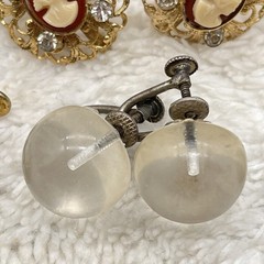 Vintage Screw Back Earring Jewelry Lot 6 Pairs NICE UNIQUE