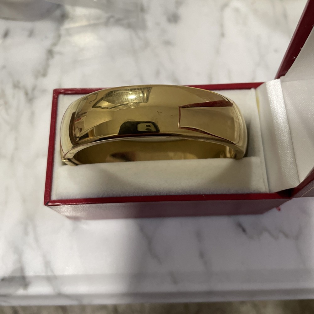 VTG Gold Plated 17mm Bangle Bracelet