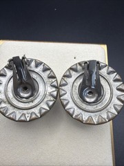745 Vintage Channel Set Clear Rhinestones With Faux Pearl Clip On Earrings