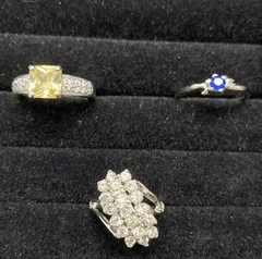 ✨Lot Of 5 Vintage To Now Beautiful Gemstone Estate Rings, All Size 7.5✨