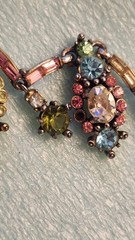 Vintage HOLLYCRAFT Colorful Pastel Necklace 1955