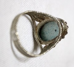 Vintage Russian Hand Painted Enamel Rings 4 Variation Finift Technique #77,83,95