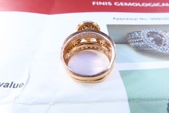 PEAR SHAPED 2.07 DIAMOND RING WITH CURRENT 2025 APPRAISAL 14KT LADIES SIZE 6