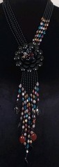 Joan Rivers RETIRED “Starlet Style ” Sautoir Necklace in Black