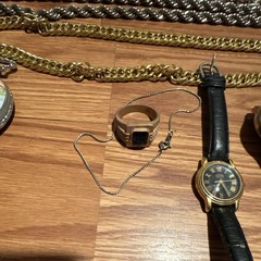 Vintage Costume Jewelry lot and semca watch and lot of watches