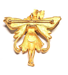 Kirk’s Folly Fairy Pendant or Brooch Pin No Charms 2 5/8th”