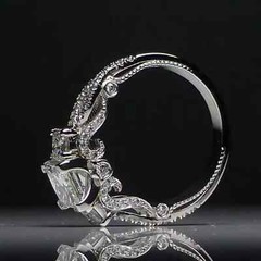 1.75Ct Princess Lab Created Diamond 14K White Gold Finish Anniversary Gift Ring