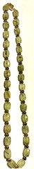 Vintage/Antique Prehnite Gemstone Faceted Beads Beaded Necklace