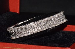 AUTHENTIC ROBERTO COIN 2.08CT DIAMOND FLEXIBLE LINE BRACELET IN SOLID 18K GOLD