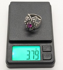 Vintage Elegant Soviet RING Silver⭐875 stamp Star USSR-size: 6.25US (17mm)| UA#4