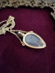 Camphor Style Glass Bottle Lariat Necklace Co