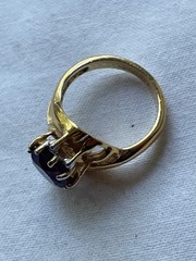 Vintage 17mm size (6.5 in USA) fancy ring 14k gold filled USA made