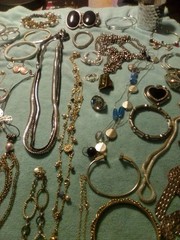 Junk Drawer Lot Vintage Estate 3.9 Lbs All Wearable